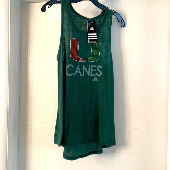 University of Miami Adidas High Low Tank M - Picture 2 of 6